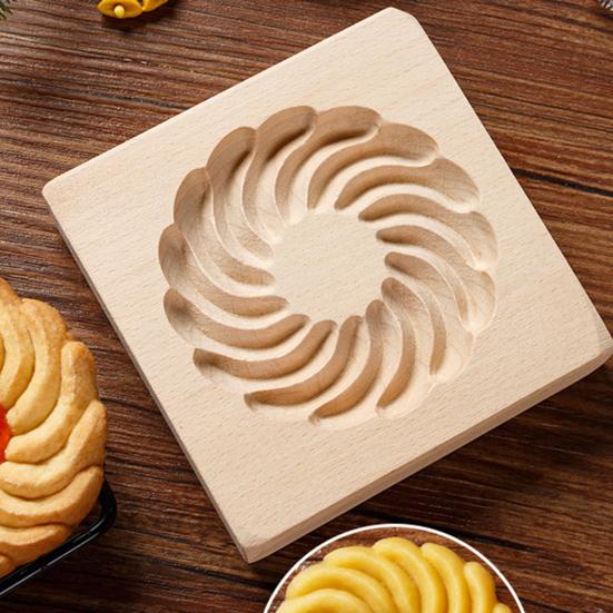 Форма для печенья, 3D прозрачная текстура, сделай сам, деревянная форма для печенья, простая в использовании антипригарная форма для выпечки для домашней кухни