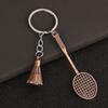 Модный креативный брелок-подвеска в виде ракетки для бадминтона для мужчин и женщин, держатель для ключей в машину, аксессуары для сумочки, подарки на день рождения