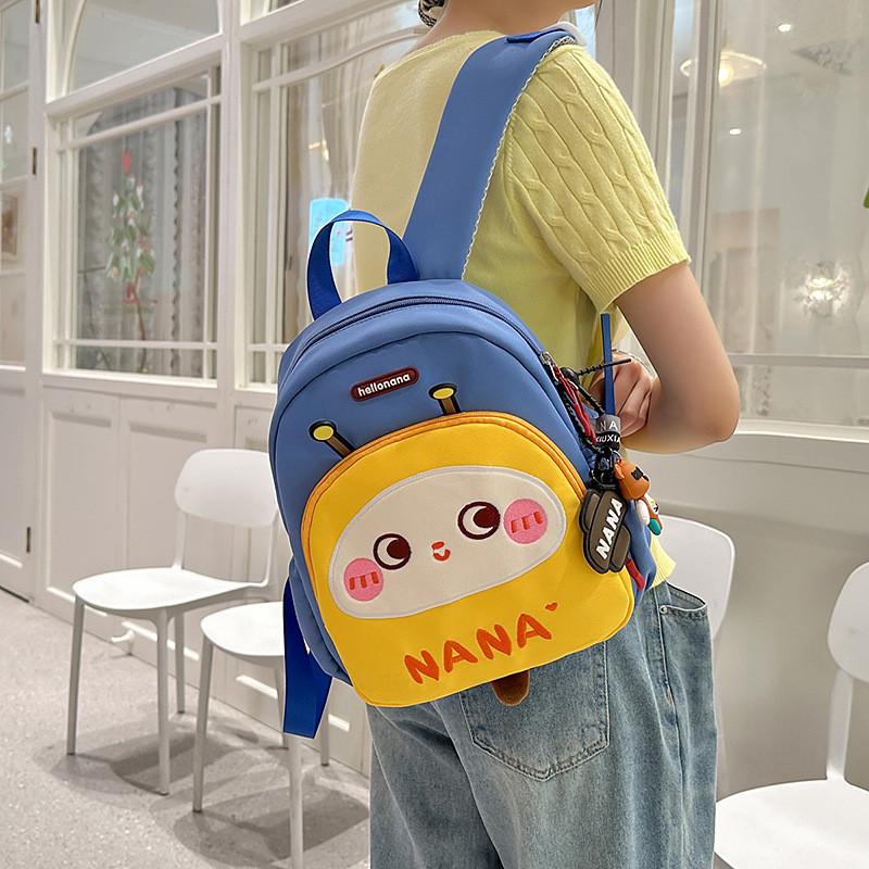 Simple Unisex Summer Backpack With Durable Nylon Material For School Days