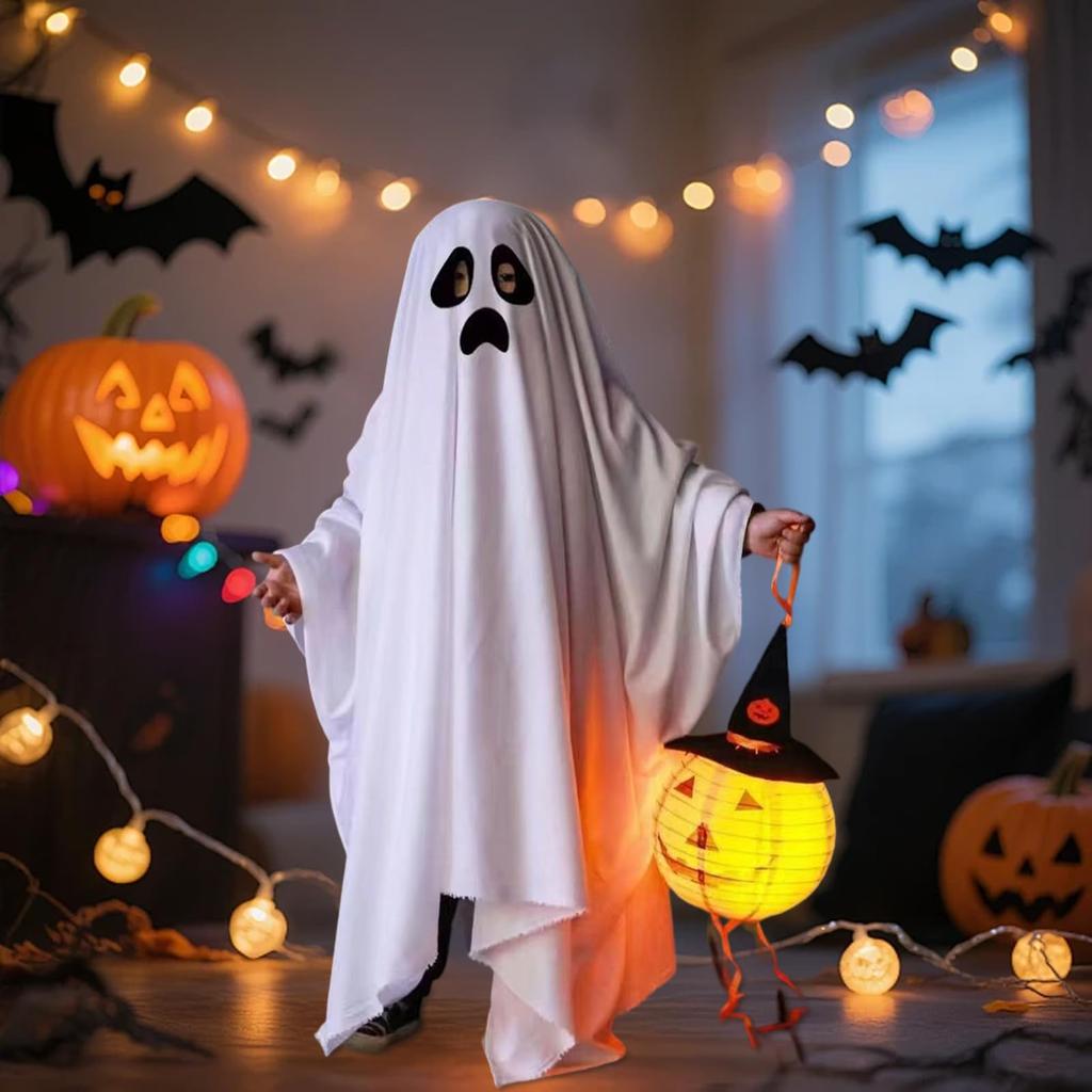 Костюм для косплея на Хэллоуин Harsever Dracula Ghost, Костюм призрака, Плащ для косплея, Цельный маскарадный костюм, Костюм призрака, Комбинезон, Милый, для детей, родителей,
