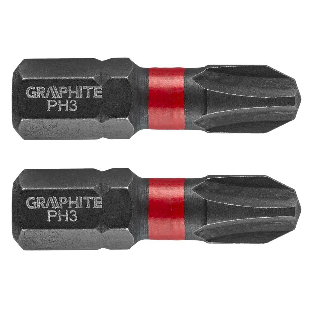 Impact bits PH3 x 25 mm, 2 pcs.