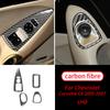 For Chevrolet Corvette C6 2005-2007 4PCS Real Carbon Fiber Window Shift Interior Trim Sticker Car Interior