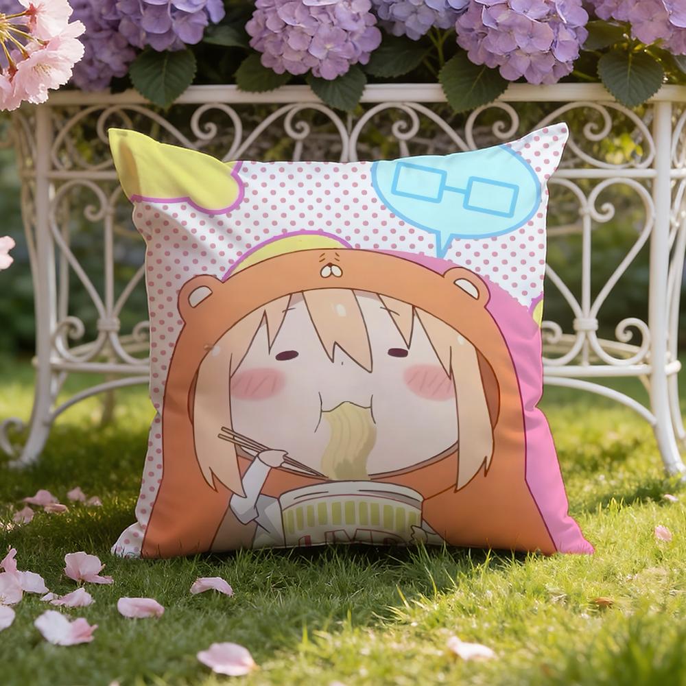 Аниме H-Himouto! Чехол на подушку Умару-тян Чехол для подушки для дома и автомобиля Двойного назначения: Двусторонняя конструкция для максимального комфорта