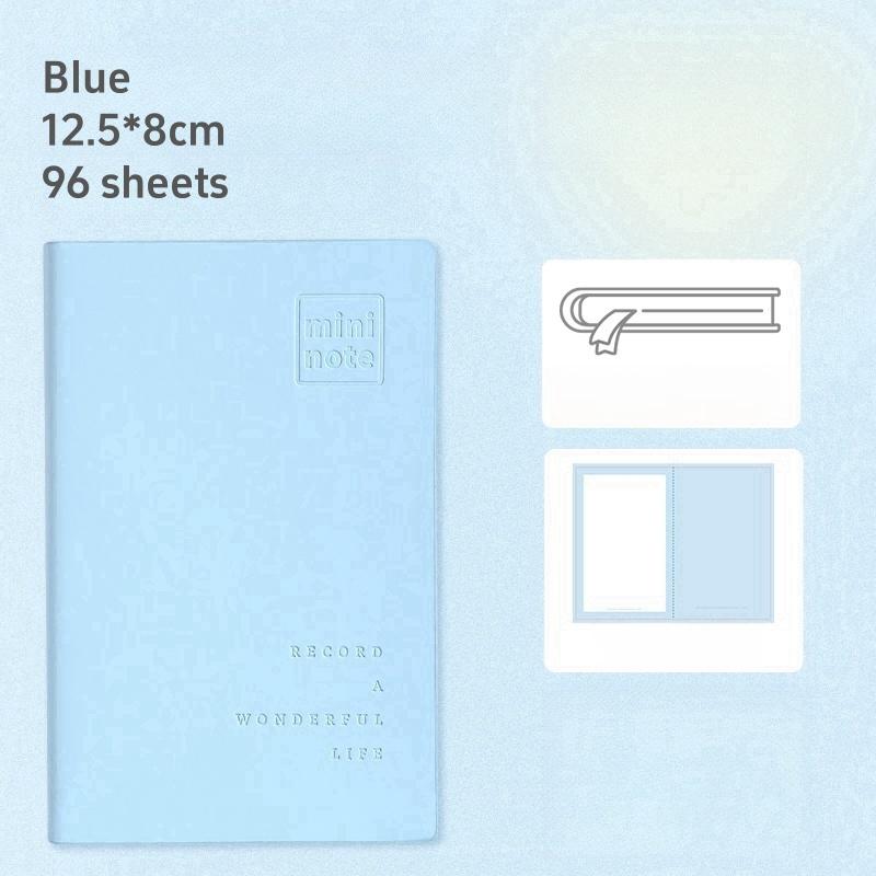 Кремовый цвет Мини-заметка Портативный Memo 96 Листов Чистые Внутренние Страницы Записи Блокнот Для Офиса Школы Штамп