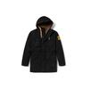 Warm Insulated Multi-Pocket Mid-Length Hooded Down Jacket Men Jacket Black A22UH-001