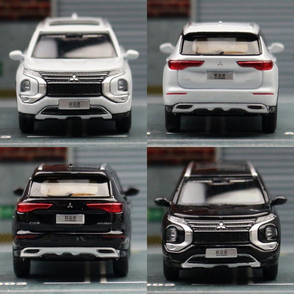 1/64 Mitsubishi Outlander SUV Sport Миниатюрная модель 1:64 литые металлические игрушечные машинки для демонстрации коллекции бесплатных колес в подарок мальчикам