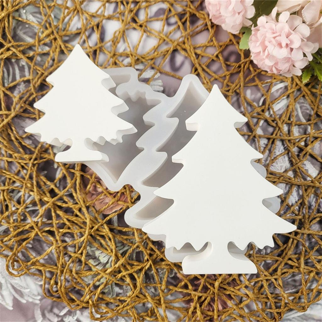 Форма для свечи «Рождественская елка» Силиконовые формы Формы для украшений Формы для литья Формы для гипса ручной работы Материалы для рукоделия