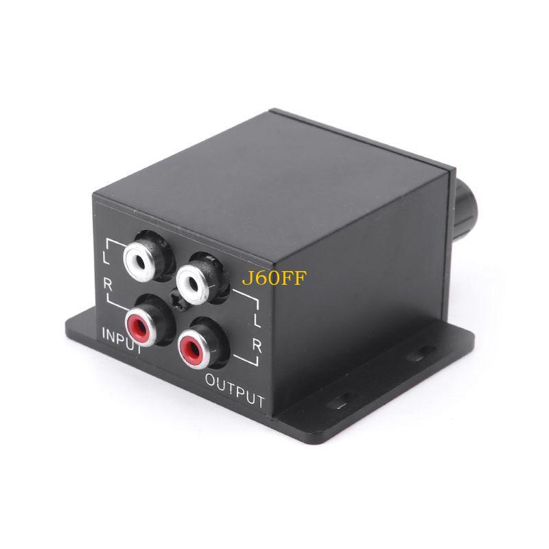J60F Car Regulator Amplifier Bass Subwoofer Stereo Controller 4 RCA
