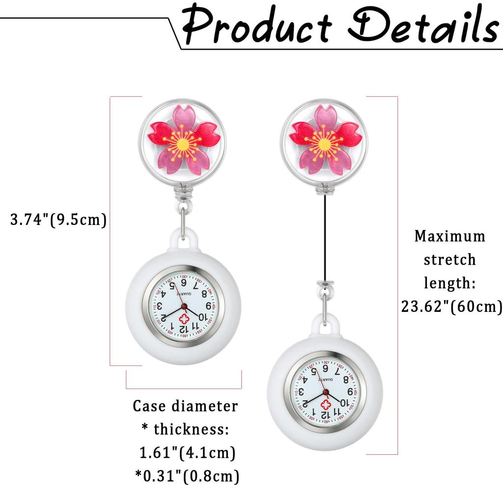 Lancardo силиконовые милые карманные аналоговые карманные часы для медсестры идеальный подарок для воспитателей и учителей в День медсестры часы, часы, медсестра, водонепроницаемые, клипса,