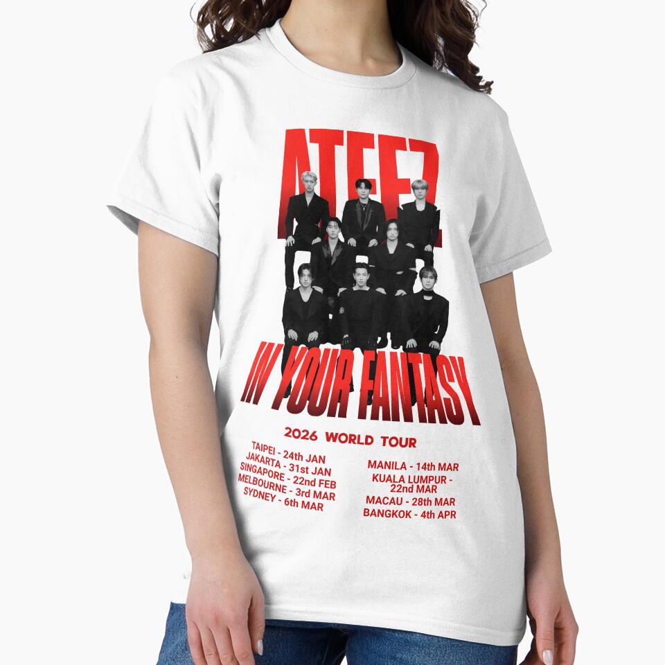 ATEEZ In Your Fantasy 2026 World Tour Classic T-Shirt