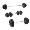 3145031 vidaXL Dumbbell and Barbell Set with Plates 120 Kg