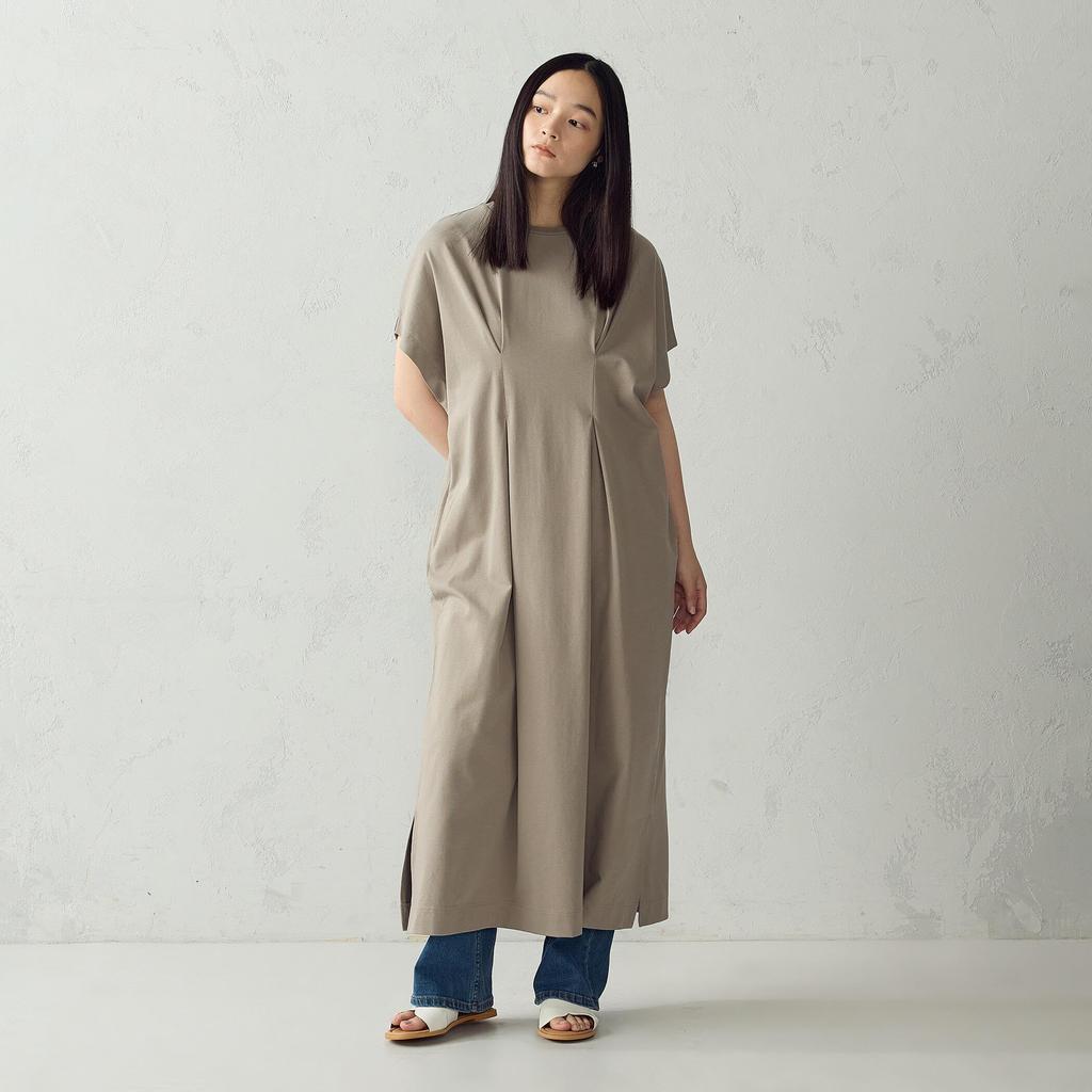 Платье Ca Tuck Греж F [Comme Ism] 12-34OO04-206