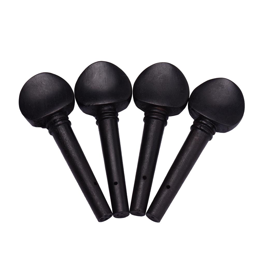 4/4 Full Size Violin Accessory Kit Chin Rest Chinrest Clamp Tailpiece 4 Tuning Pegs 4 Fine Tuners