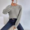 European Multi-Color Long-Sleeve Knit Sweater: Women's Loose-Fit, Autumn/Winter Collection