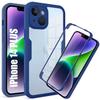 Case for iPhone 14 Plus - Full Protection - Blue Silicone - Semi-rigid - Shock Absorption