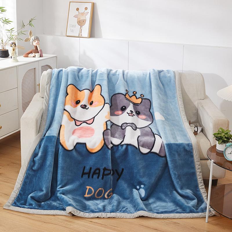 Зимнее теплое двухслойное толстое одеяло Рашель