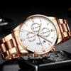 Sleek Minimalist Fashion With Steel Band Dial Men's Quartz Watch Gift Watch