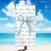 Personalized Big Bow Name Beach Towels For Kids Girls Trip Customize Pool Party Bath Towel With Name Graduation Birthday Gift
