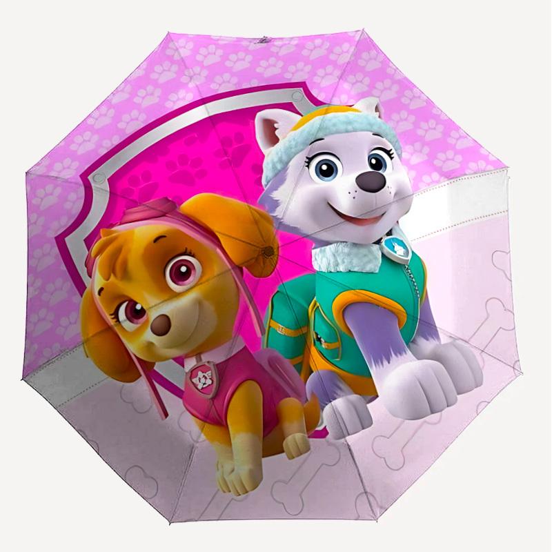 1PC paw prints Umbrella-8-Rib Reinforced, Automatic Open, Lightweight & Durable, Cute Fashion Accessory for Outdoor, Beach or Casual Use, Beach Umbrel