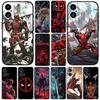 Чехол для телефона Deadpool Marvel для Apple iPhone 16 15 14 11 Pro Max 7 8 Plus SE2 SE3 SE 2022 2020