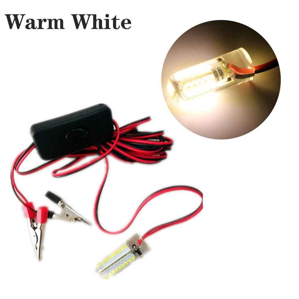 12 В теплый белый/белый свет для рыболокатора, привлекающий рыбу, лампа для лодок, подводный свет для рыбалки