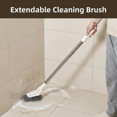 Stainless Steel Toilets Brush Long Handle Gap Cleaning Brush Extendable Cleaning Brush Kitchen
