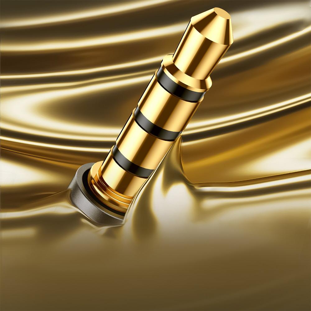 Joyroom SY-A09 1.2m Premium Black AUX Audio Extension, Male To Female, 3.5mm Connector