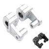 ROOOCYY Motorcycle Handlepost Diameter 22mm/28mm Universal Motorcycle Handlebar Clamp Riser (Silver)