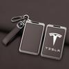 NJUT5 For Tesla Model 3 Model Y Fashion Zinc Alloy Car Smart NFC Card Key Case Cover Shell Keychain Protection Auto Styling Accessory