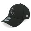 Cap 940 9FORTY Adjuster Free Size LA NY Polyester Baseball Cap Hat Gender Free Black Outline Silver [New Era] Men's Women's [Item]