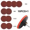 10 шт 5-дюймовые шлифовальные диски угловая шлифовальная машина резиновая подложка шлифовальный станок липучка