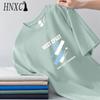 Футболка с коротким рукавом из хлопка HNXC, мужская модная свободная рубашка с коротким рукавом и принтом «Сострадательная рубашка»