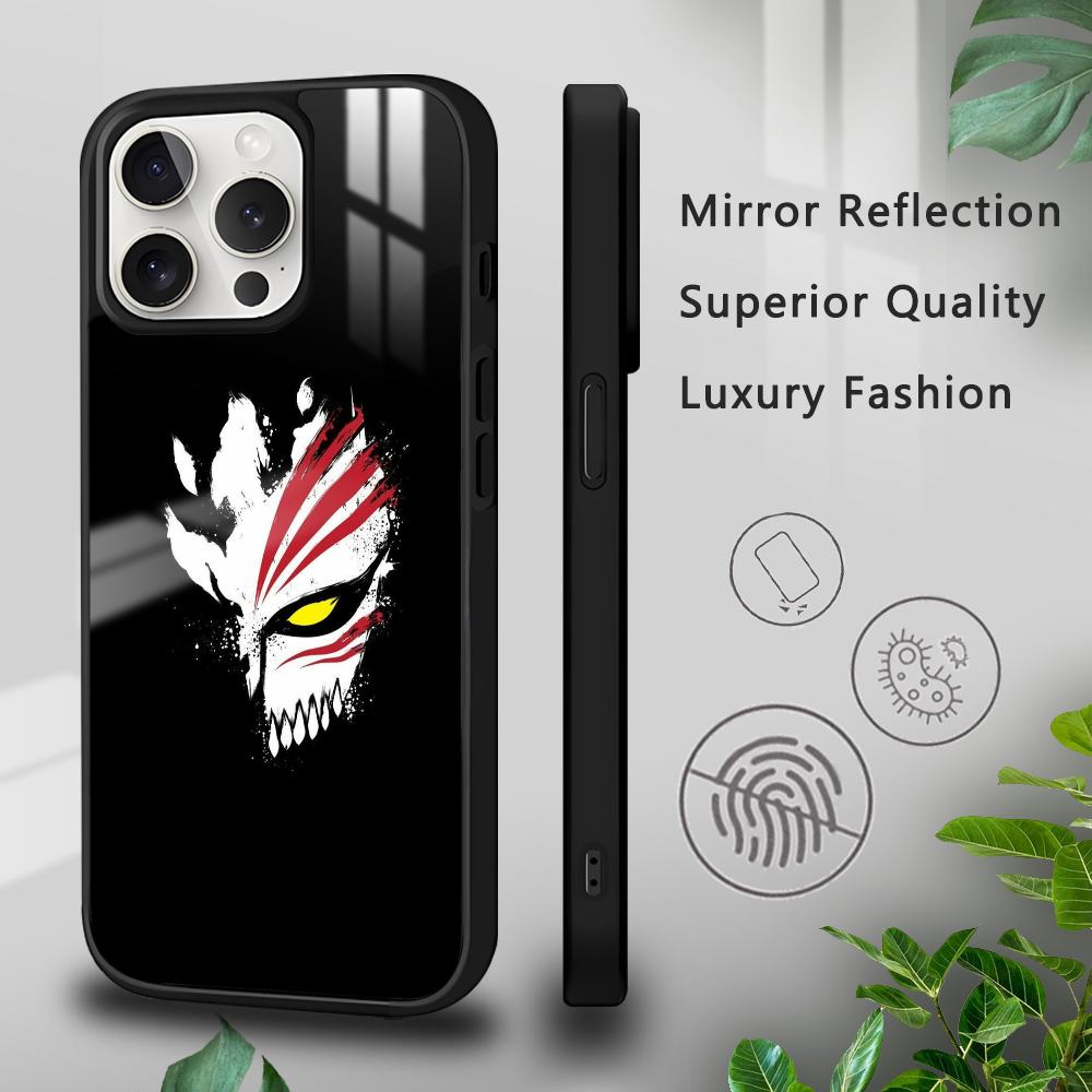 Аниме Куросаки Ичиго B-Bleach Чехол для телефона для iPhone 16 15 14 13 12 11 Pro Xs Max Mini Plus Celulares Жесткий Funda