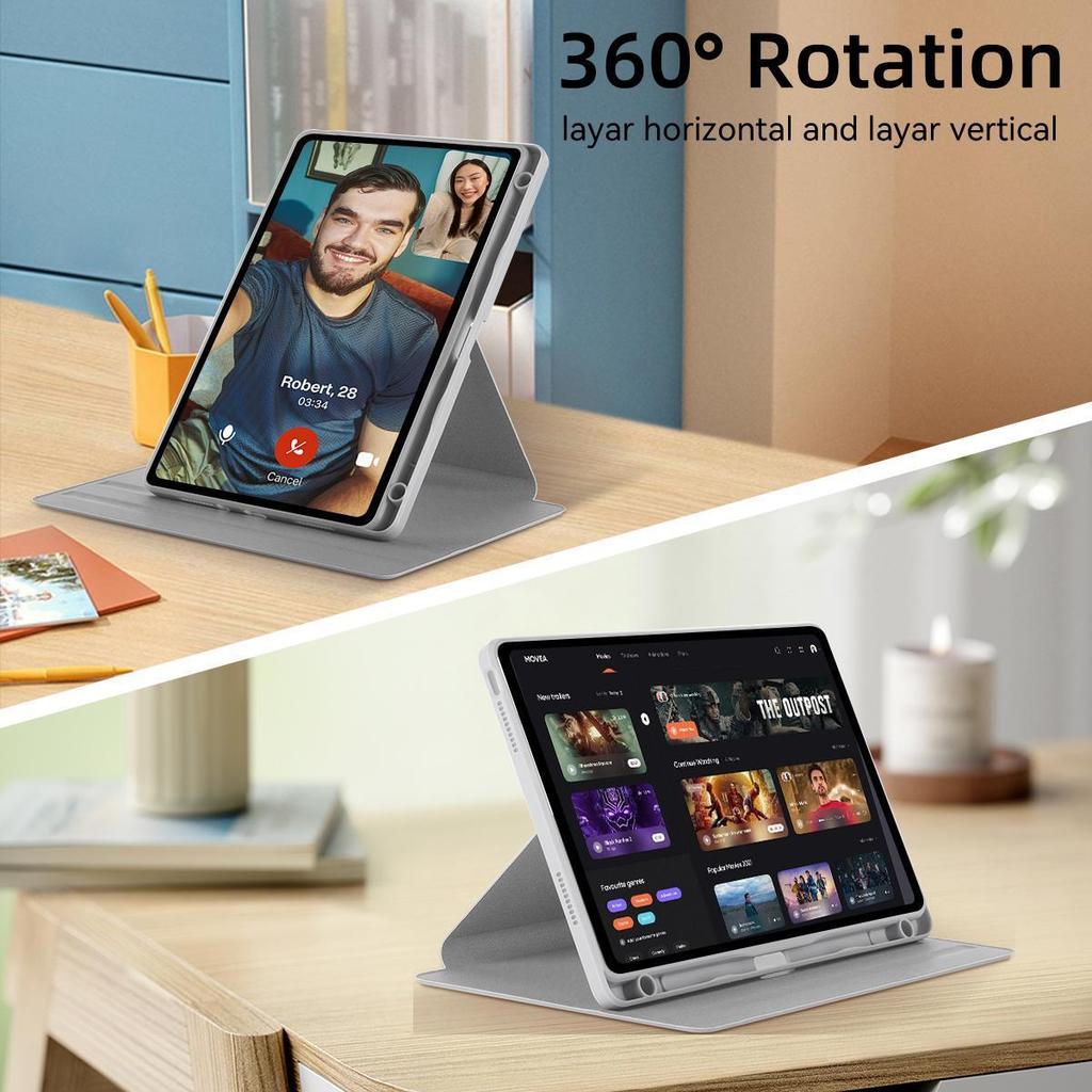 Чехол для Redmi Pad 10.61 дюйма, чехол-обложка с поворотом на 360° и держателем для стилуса, чехол для планшета Redmi Pad 10.6 дюйма