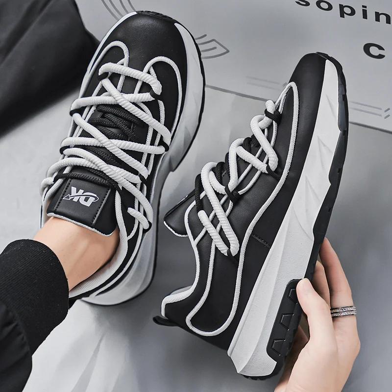 Модная спортивная обувь на платформе для спорта и отдыха, мягкие и удобные повседневные кроссовки для мужчин, износостойкая обувь для мужчин, новые