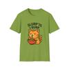 Unisex Softstyle T-Shirt Orange Tabby Kitten Funny Slurp ’Til I Burp Cartoon Tee