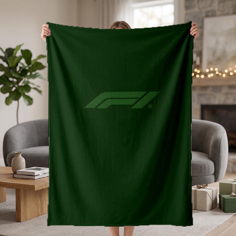 F1 Custom Flannel Blankets Soft Warm Cozy Throws for Home Decor Holiday Gifts