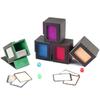 PU Leather Card Deck Box With Window Window Collection Box Fashion Card Stacking Storage Box