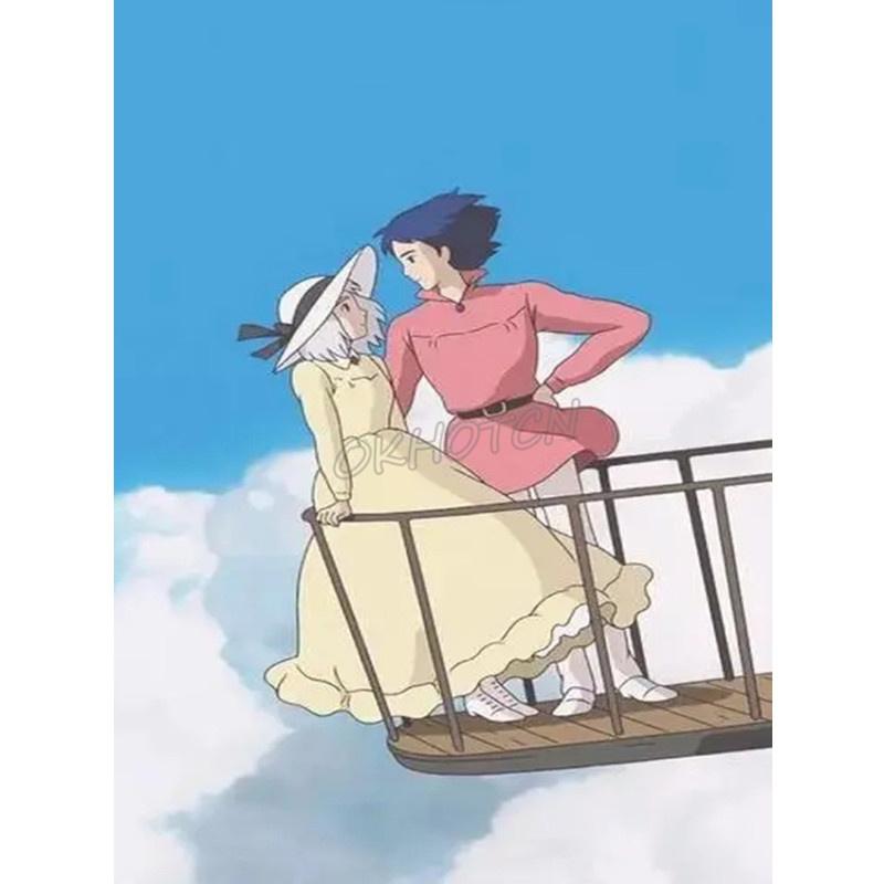 5D DIY Алмазная картина Романтические персонажи аниме Алмазная вышивка Набор для вышивки крестом Полный горный хрусталь Мозаика Домашний декор