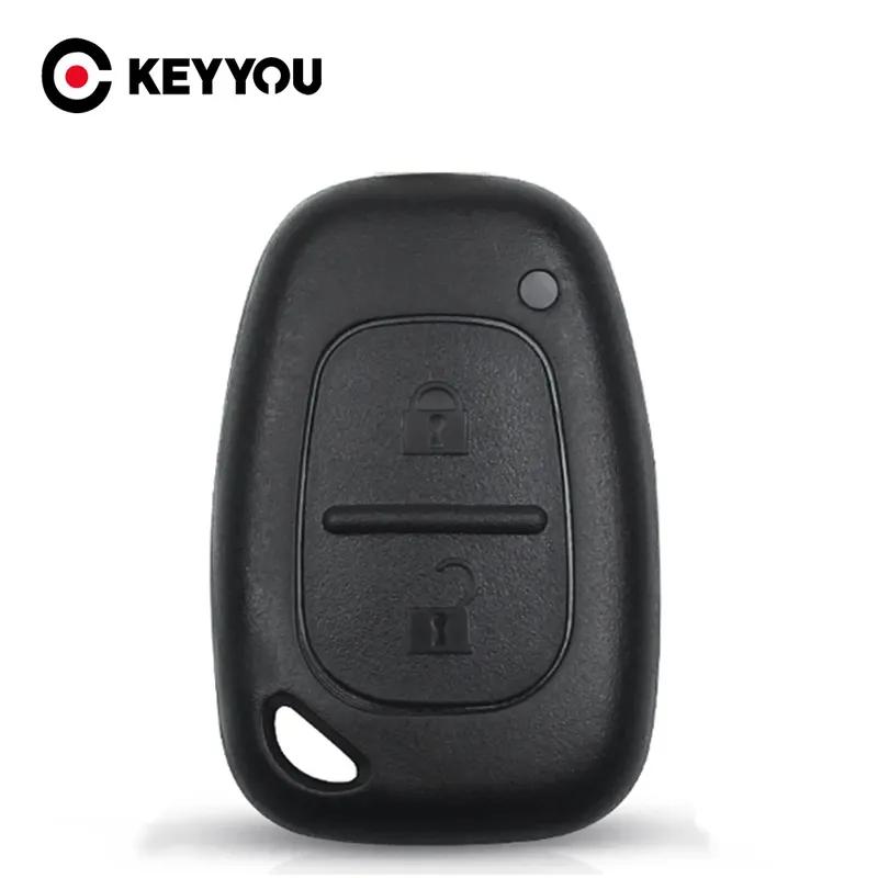 KEYYOU 10Pcs For Renault Kangoo Traffic Master Nissan Interstar Primastar Opel Vivaro Movano Remote Car Key Case Shell No Blade