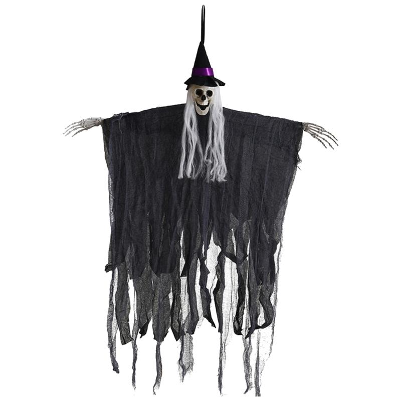 Halloween Ornament with Skull Head Halloween Decorations for Indoor Balconys Outdoor Yard Garden Parties Decorations