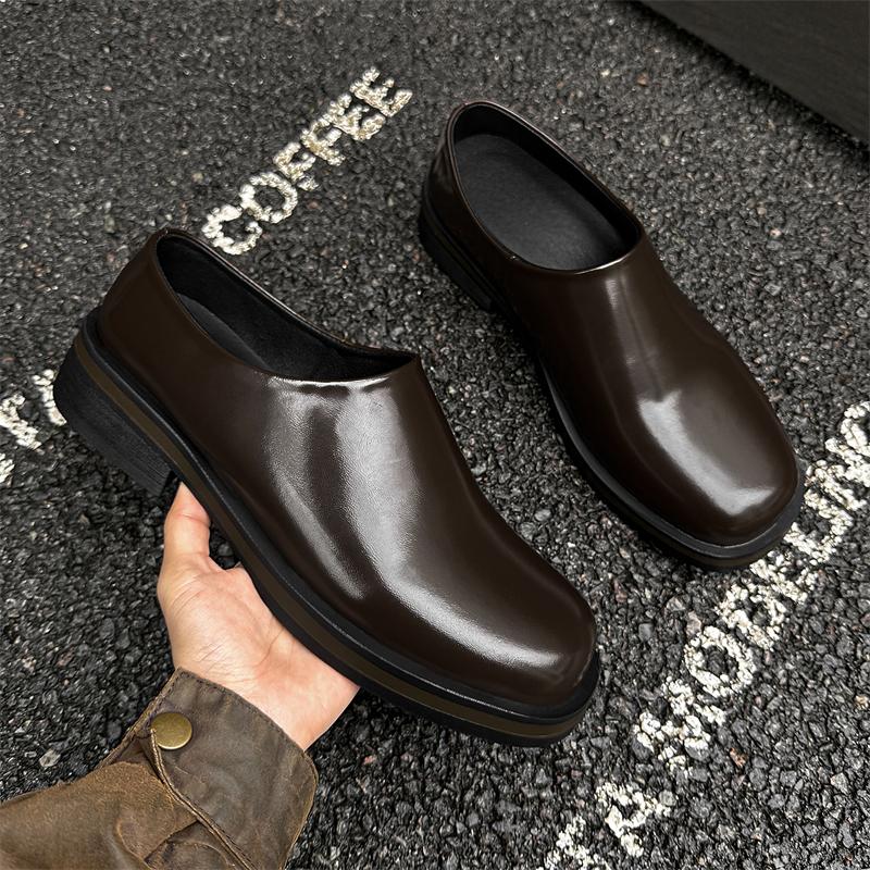 Мужская кожаная обувь Модный стиль с толстой подошвой и увеличением роста для вечеринок и делового офиса Модная молодежная обувь Классическая