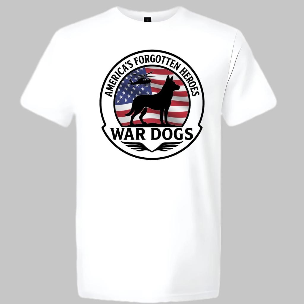 German Shepherd War Dogs America's Forgotten Heroes T-shirt Veteran Service Dogs