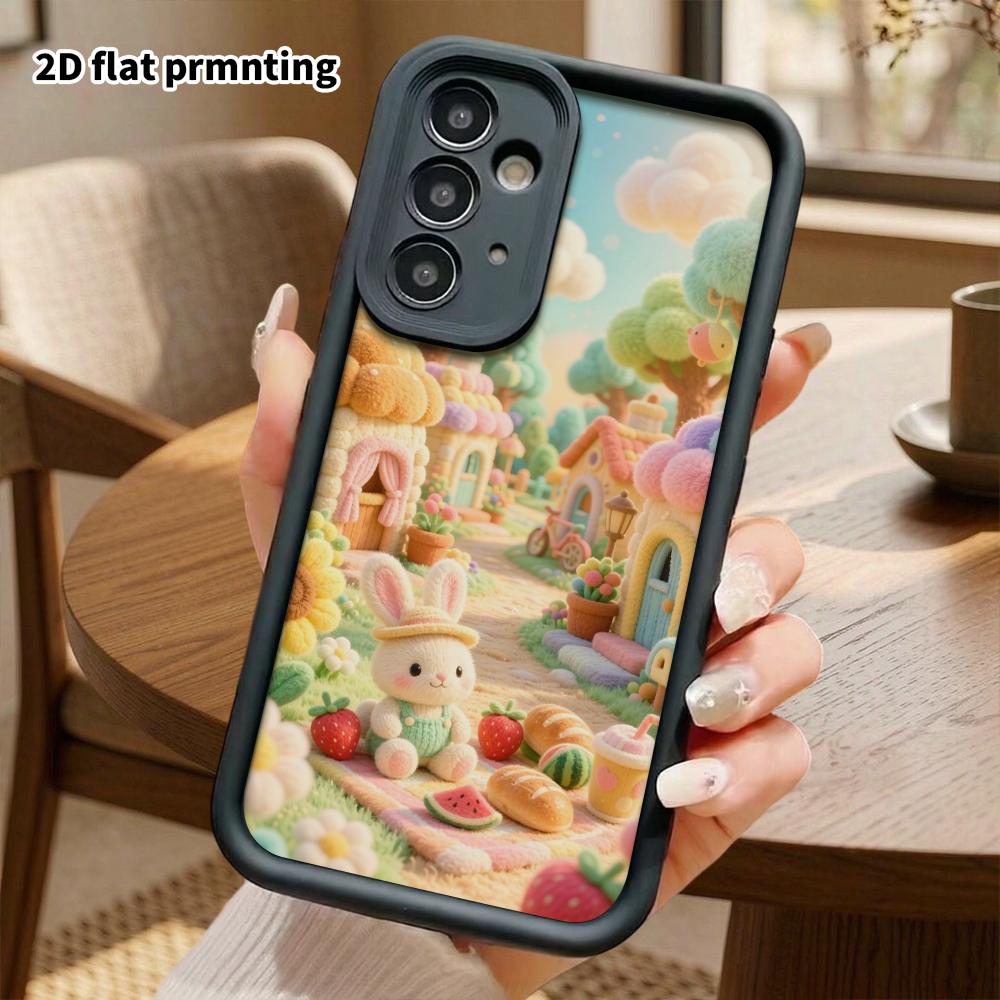 Phone Case: 2D flat, suitable for Samsung Galaxy A34 A35 M05 M06 S20 S22 S21 FE Plus 5G protective case, perfect for picnic time, Christmas, and Hallo