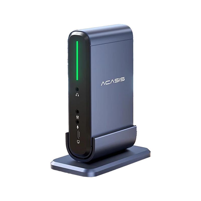 Acasis 8-канальная вертикальная HDMI-карта захвата для прямой трансляции с двух камер/телефонов и конференций с трансляцией экрана