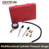 Cylinder Compression Tester 0-300 PSI Kit for Car Motorcycle Engine with M10 M12 Adapters Petrol Pressure Gauge Tool