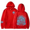 Womens Drop Shoulder Hoodie With Sunset Print Loose Fit Casual Sweatshirt 2025