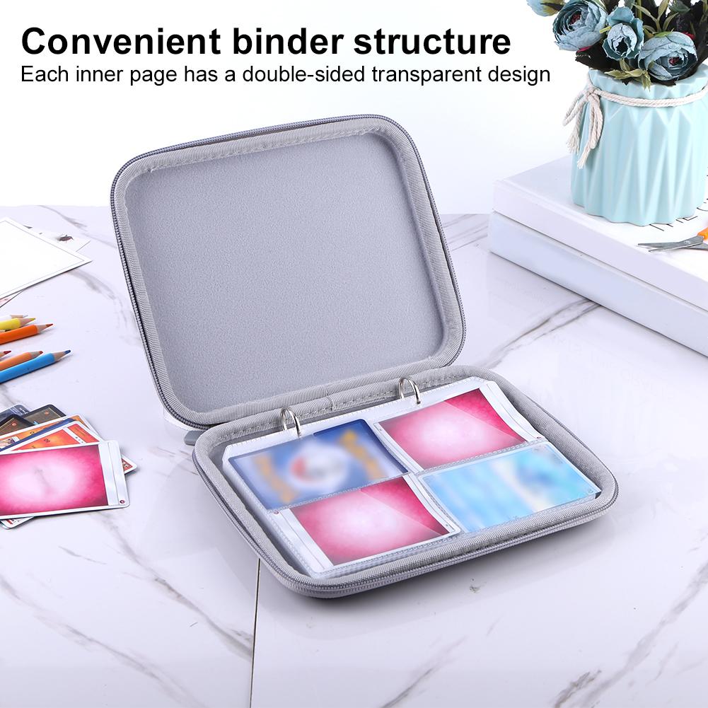 Card Case with Zipper & 80 Pockets Soft Portable Folder Card Binder Holder for Yoto Cards Mini Audiobook Cards