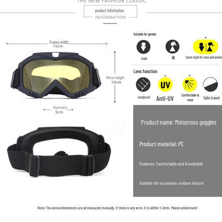 Тактические очки военного класса для защиты от ветра и песка во время активного отдыха. Идеально подходит для езды на мотоцикле, катания на лыжах и многого другого.