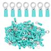 100PCS Pre Insulated Terminal Ring Copper Crimp Connectors for AWG12?10 Electrical Wire RV5.5?6